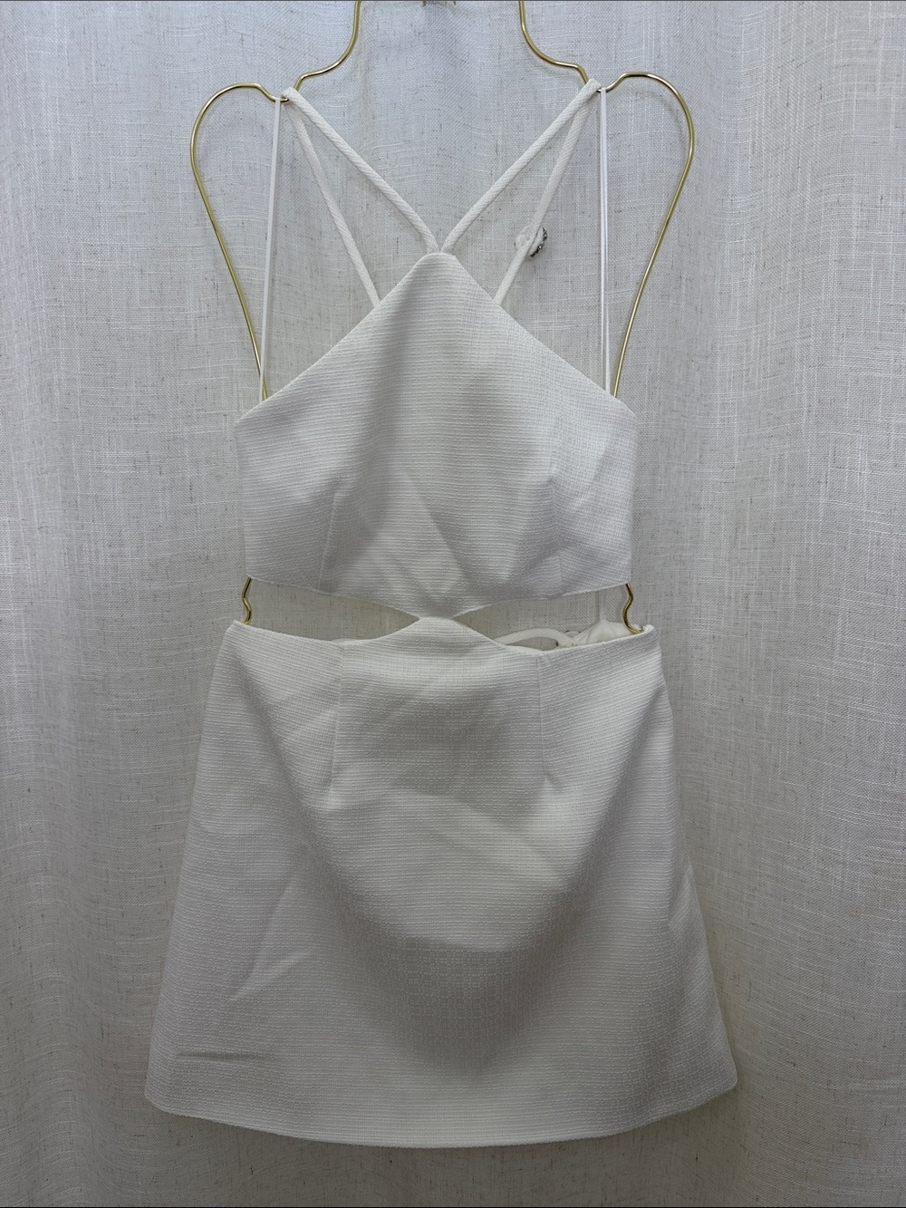 Amazing Lace White Strappy Cutout Mini Dress Size Small Excellent Condition